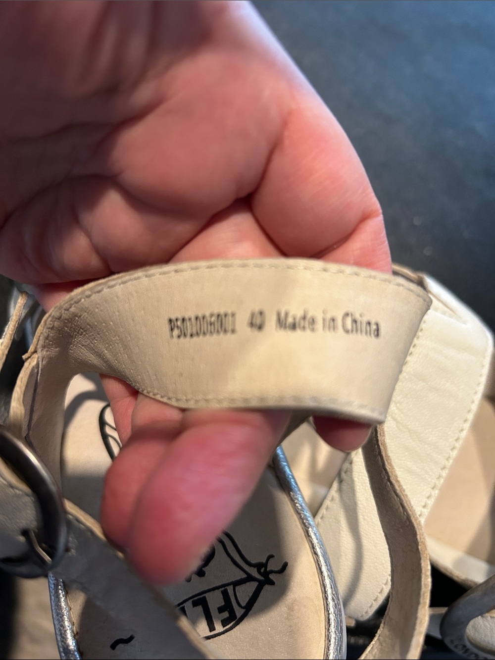 Fly London Cream Leather Buckle-Strap Sandals - Picture 7 of 8